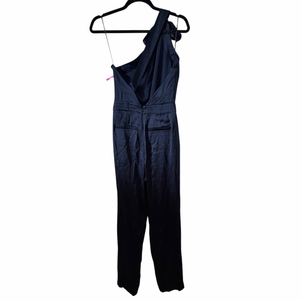 REISS Lucinda One Shoulder Jumpsuit - Picture 4 of 7